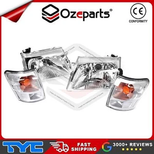 Set of 4 Pcs Head Light + Corner Lamp For Toyota Hilux Ute SR5 4WD 2001~2005 - Picture 1 of 6