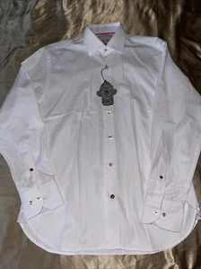New Visconti Black Long Sleeve Shirt Mens Size Small Retail $125  Style White - Picture 1 of 11