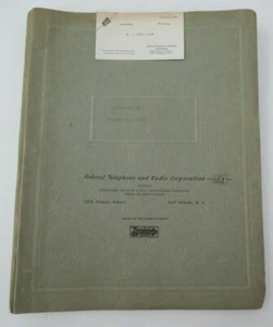 Federal Telephone & Radio, I.T. & T. Selenium Rectifier early 1940s Publications - Picture 1 of 9