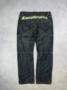 Lambretta Jeans Vintage SX Series Easy Fit Straight Leg Streetwear Back Logo Men - Picture 1 of 10