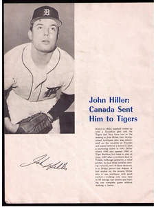 John Hiller SIGNIERTES AUTO Detroit Tigers 1968 Jahrbuch Seite World Series Champions - Bild 1 von 2
