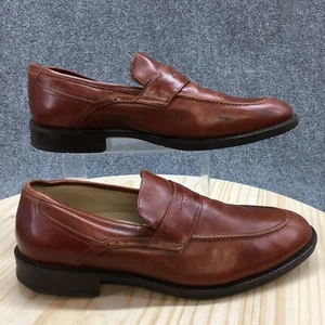 Johnston & Murphy Shoes Mens 12 M Chilli Penny Loafers Brown Leather Casual Low - Picture 1 of 19