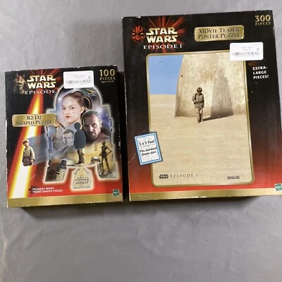 Vintage New Sealed Star Wars Episode 1 R2D2 Posters Shaped Puzzle 100 300 Pieces - Image 1 of 4