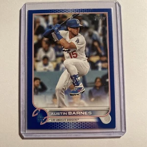 2022 Topps Series 2 Austin Barnes Royal Blue Parallel #420 Los Angeles Dodgers - Picture 1 of 2