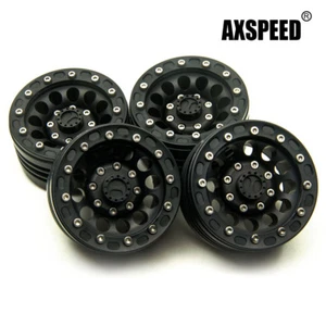 4x Aluminum 1.9" Beadlock Felgen Räder Rims für Axial SCX10 D90 1/10 RC Crawler - Bild 1 von 12