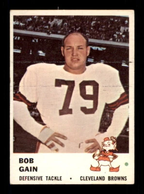 1961 Fleer #19 Bob Gain - Crease Free - Image 1 of 2