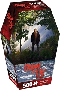 Rompecabezas Friday The 13th (película de terror) 500 piezas en caja ataúd 48cm x 35cm - Imagen 1 de 5