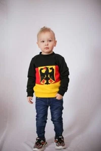 Children Teens Sweatshirt Hoody Coat German Flag Emblem National Flags Germany - Picture 1 of 1
