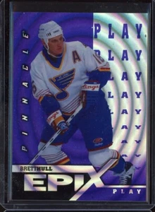 1997-98 Pinnacle Epix Play Purple #E18 Brett Hull - Picture 1 of 2