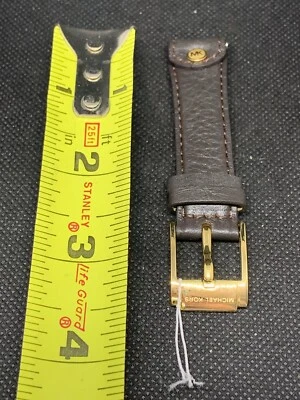 Correas de media correa de reloj de cuero genuino Michael Kors 17 mm S298 Foto 1 de 4