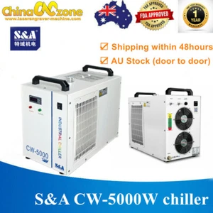 S&A CW-5000 Industry Water Chiller Cool for 80W 100W Co2 Laser engraving machine - Foto 1 di 7