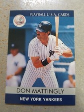Don Mattingly NY Yankees Playball U.S.A. Cards #91-28 Oddball