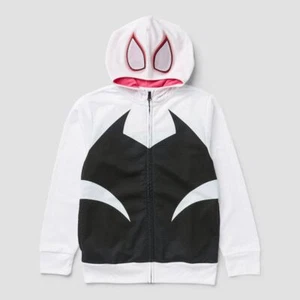 Spider Gwen Stacy Costume Hoodie Girls Jacket Zipper Sz 6-16 Marvel Ghost Spider - Picture 1 of 3