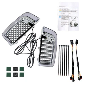Fit For Touring Glide 2014-21 LED Fairing Lower Grill Turn Signal Running Light - Foto 1 di 8