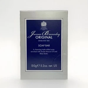 James Bronnley Original Soap Bar Hydrating 150g - Sweet Almond Oil & Shea Butter - Picture 1 of 2