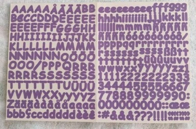 Creative Memories púrpura atrevido mini ABC/123 pegatinas tapas estuche inferior nuevo de Lote Antiguo  Foto 1 de 4