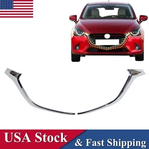 For 2015-2018 Mazda 2 M2 Front Bumper Chrome Grille Molding Trim Left & Right - Picture 1 of 7