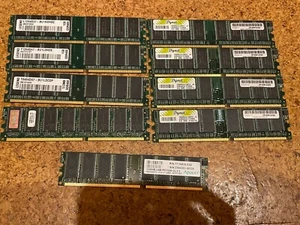 Vintage RAM DDR DDR400 L1264D37 T6464D47 DNKM5U512B8TE 1GB 512MB Computer Memory - Picture 1 of 5
