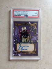 2022 Wild Card 5 Card Draw Purple Gold Jermaine Johnson II 2/4 Auto PSA 9 Mint