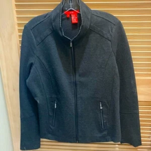 Etcetera NWT Sz 12 Dark Gray Full Zip Jacket. - Picture 1 of 8