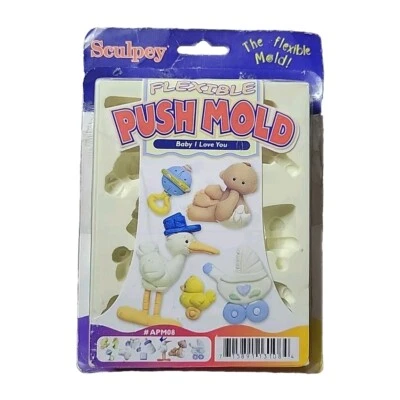 Arte de molde de empuje flexible Sculpey ~ Baby I Love You ~ polímero/arcilla/jabón/cera/yeso Foto 1 de 3