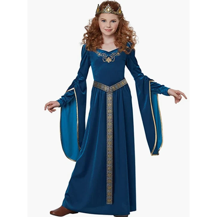 California Costumes Royal Blue Medieval Princess Kids Girls Costume 00573 L
