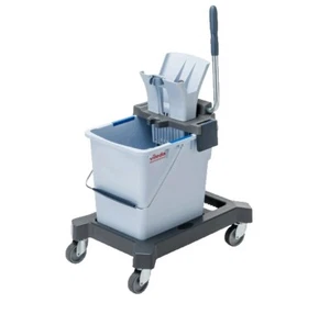 Vileda UltraSpeed Pro Einfachfahreimer Set 25 l Reinigungswagen Putzwagen Grau - Bild 1 von 1