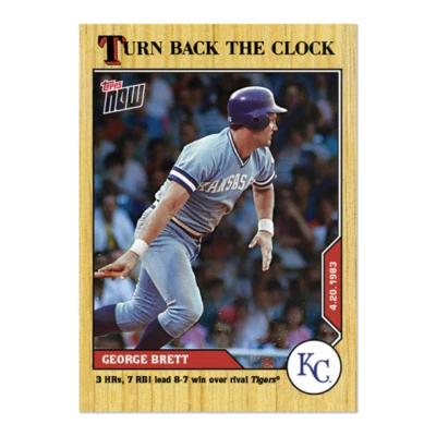 George Brett - MLB TOPPS NOW Turn Back The Clock - Card 21 Royals - Image 1 of 2