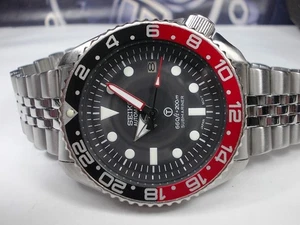 SEIKO 150M DATE DIVERS AUTO MENS WATCH 7002-7000 'BLACK DIVER T' (SN 533177) - Picture 1 of 12