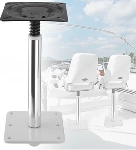 Boat Seat Pedestals & Bases Kit 7”x 7” Base Plate,3/4" Pin Post For Fishing Boat - Bild 1 von 11