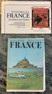National Geographic Traveler's Map and Supplement of FRANCE (Lot of 2) - Picture 1 of 3