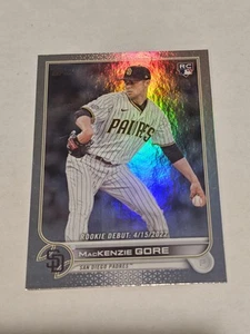 2022 Topps Update Series Rookie Debut Mackenzie Gore #US294 - Picture 1 of 2
