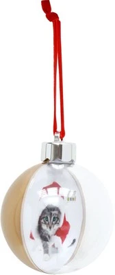 Deknudt Foto-Weihnachtskugel S66FJ3 gold 7,6 x7,6 cm - Bild 1 von 4