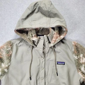 Patagonia Womens Shelled Retro X Pullover Hoodie Snow Pine Garden Green Small - Picture 1 of 14