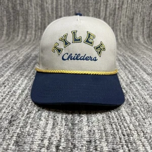 Tyler Childers Rope Hat Blue Gold 2023 Rustin' in the Rain Tour Snapback RARE - Picture 1 of 12