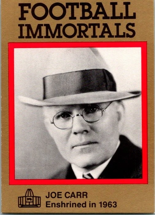 1985-88 Football Immortals #34 Joe Carr - Image 1 of 2