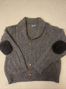Pendleton Woolen Mills Gray Sweater Cardigan Size XL  100% Wool VTG - Picture 1 of 8