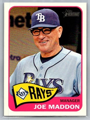 Joe Maddon 2014 Topps Heritage Tampa Bay Rays #66 - Image 1 of 2