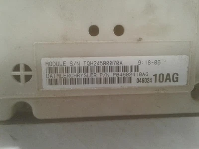 Módulo de control de carrocería usado se adapta a: Dodge Intrepid 2001 control de carrocería BCM bloque de fusibles B Foto 1 de 4