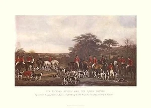 Sir Francis Grant Sir Richard Sutton and the Quorn Hounds Offene Ausgabe - Bild 1 von 1