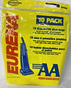 10Genuine Eureka Upright Style AA Vacuum  Bags  4100,4300, 4400, 4500, 4600,5180 - Picture 1 of 9