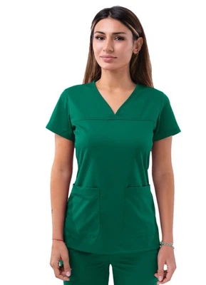 Blusa Médica Médica Adar Pro para Mujer - Sweetheart Cuello en V Foto 1 de 4