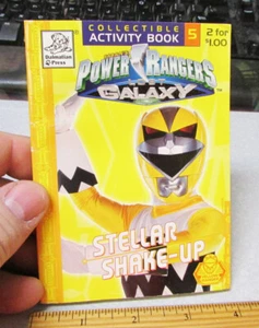 Unused NEW 1999 Power Rangers Lost Galaxy Activity book Stellar Shake Up, yellow - Picture 1 of 3