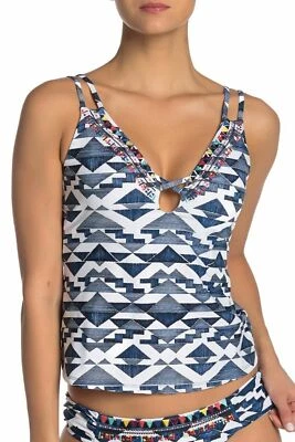 Traje de baño Tankini Lucky Brand X-Small azul índigo profundo Going South TOP XS NUEVO CON ETIQUETAS Foto 1 de 4