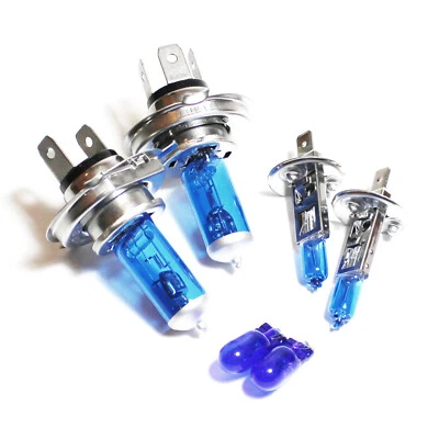 Peugeot Partner 100w Super White Xenon HID High/Low/Fog/Side Headlight Bulbs Set - Image 1 of 4