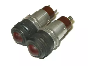 2 Dimmer Switch Lamp Signal Brown AIRCRAFT CONTROL PANEL INDICATOR PILOT LIGHT - Foto 1 di 4
