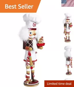Kurt Adler 15.5-Inch Hollywood Gingerbread Chef Nutcracker - Picture 1 of 10