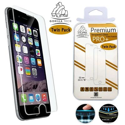 Tempered Glass For iPhone 15 Pro,14,13,11,XR Premium Screen Protector Twin Pack - Image 1 of 4