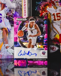 2020 Panini Prizm Draft Picks Prospect Autographs Caleb Homesley #PA-CH Pink Ice - Bild 1 von 2