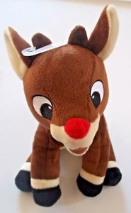 RUDOLPH THE RED NOSED REINDEER Soft Toy PLUSH 9" X 6" FETCH FOR PETS - All New - Picture 1 of 9